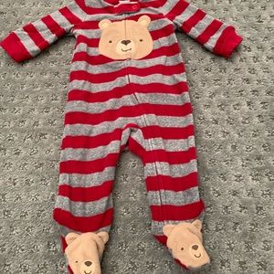 Carter’s fleece bear footie pjs